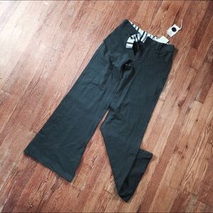 Allihop Olive Green Wide Leg Pant 28